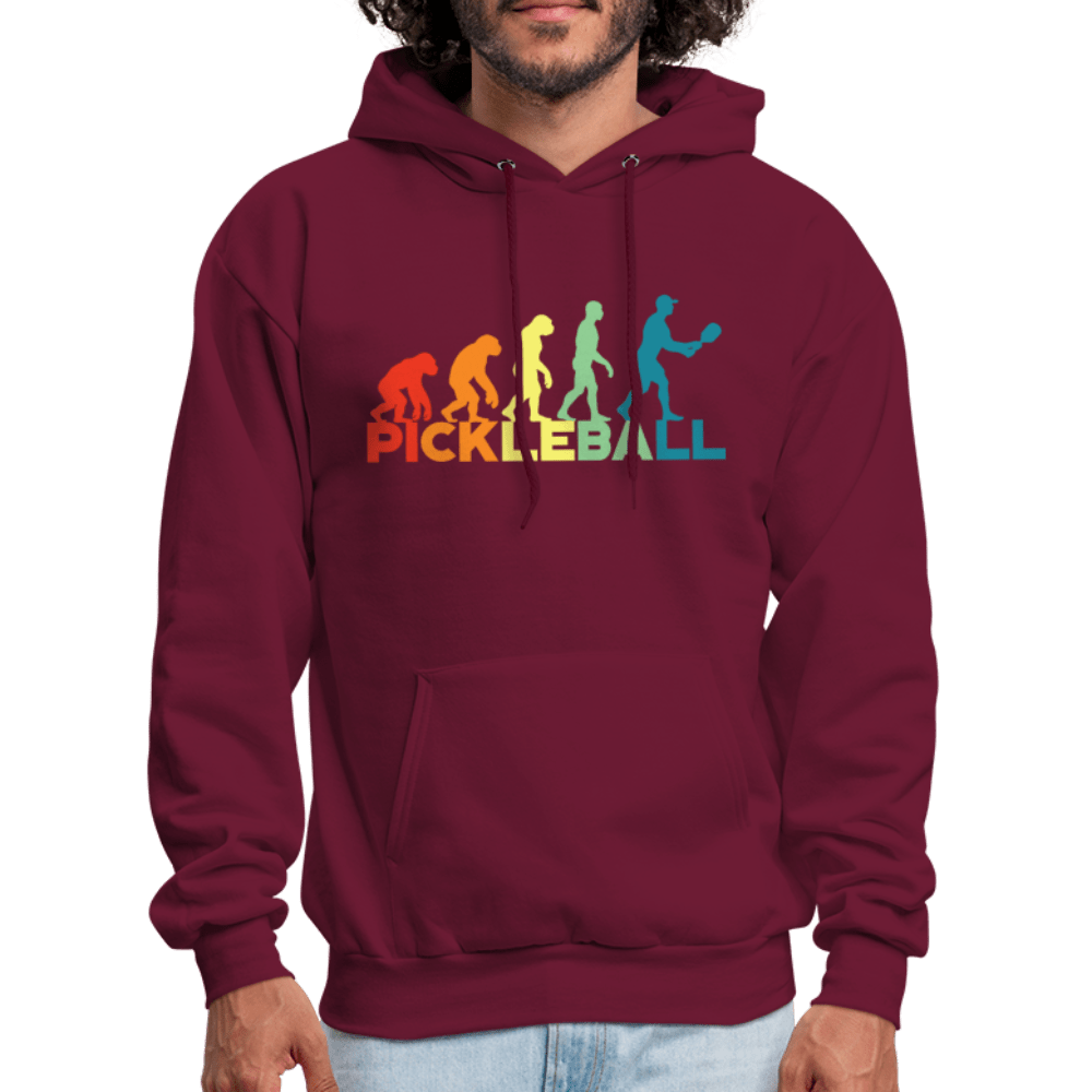 Pickleball Evolution Hoodie - burgundy