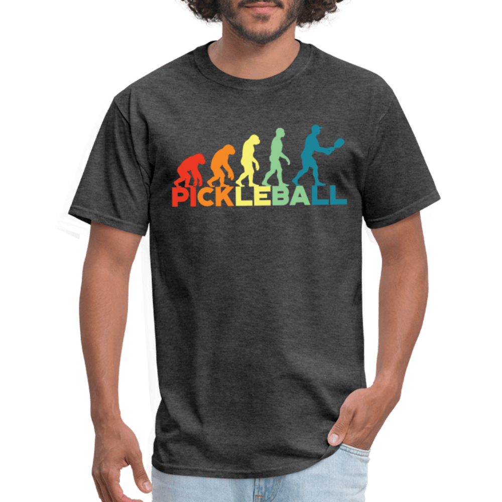 Pickleball Evolution T-Shirt - heather black