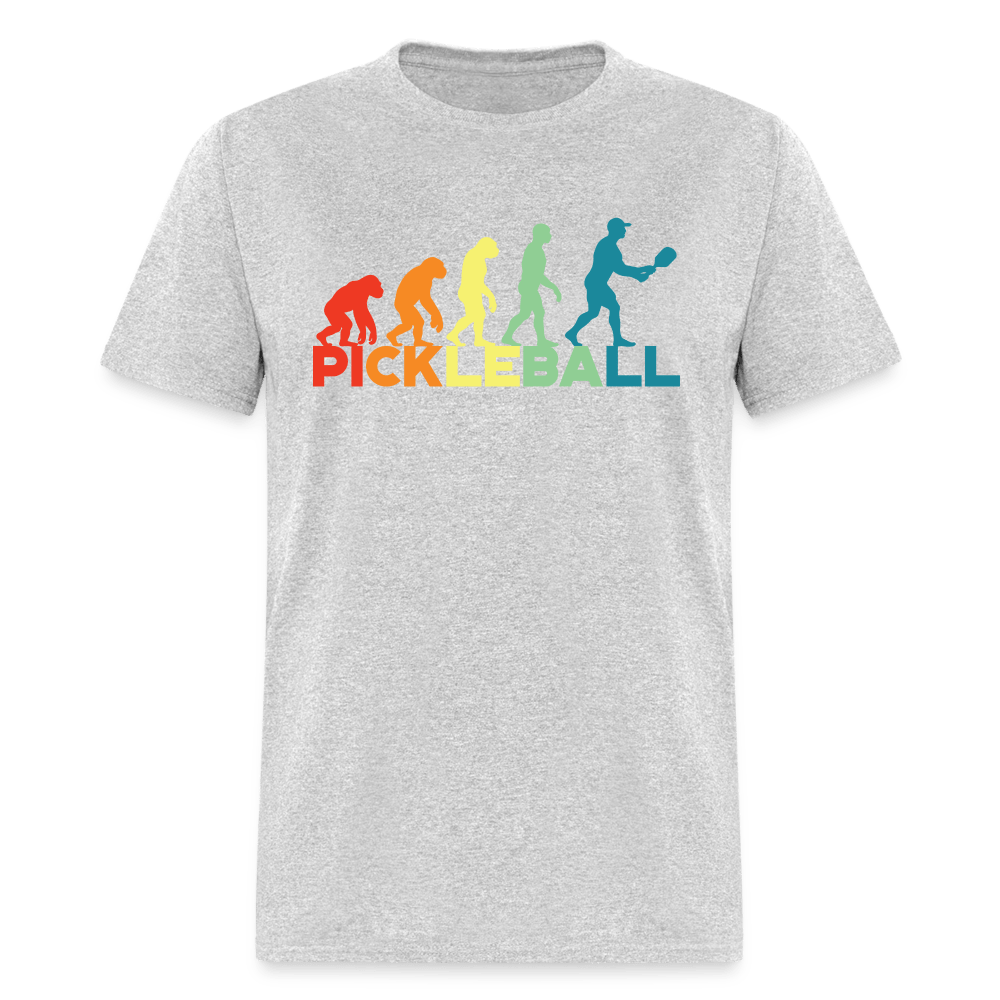 Pickleball Evolution T-Shirt - heather gray