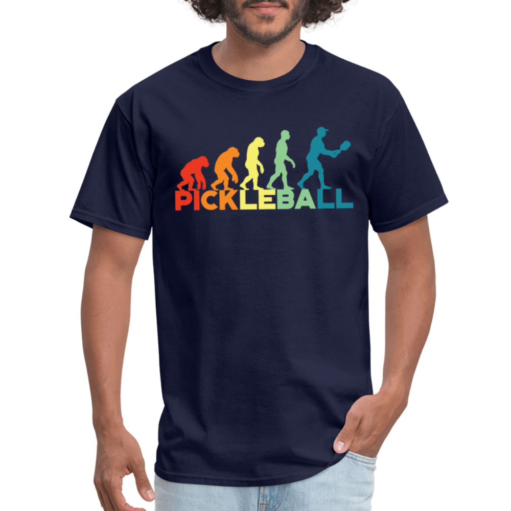 Pickleball Evolution T-Shirt - navy