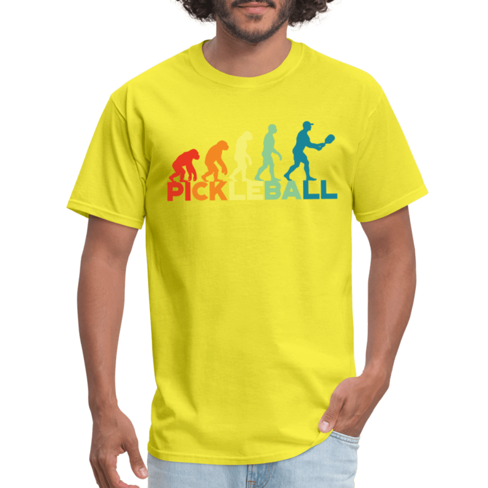 Pickleball Evolution T-Shirt - yellow