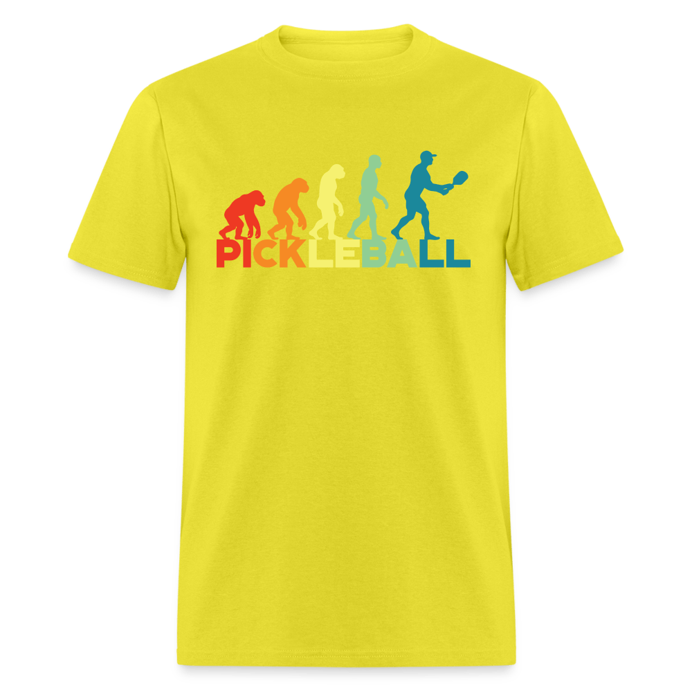 Pickleball Evolution T-Shirt - yellow