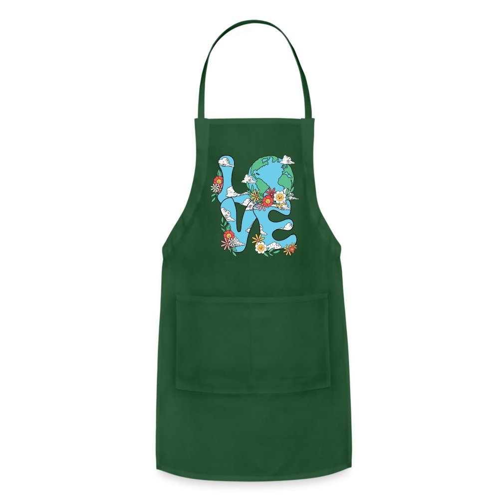 Planet's Natural Beauty Earth Day Adjustable Apron - charcoal