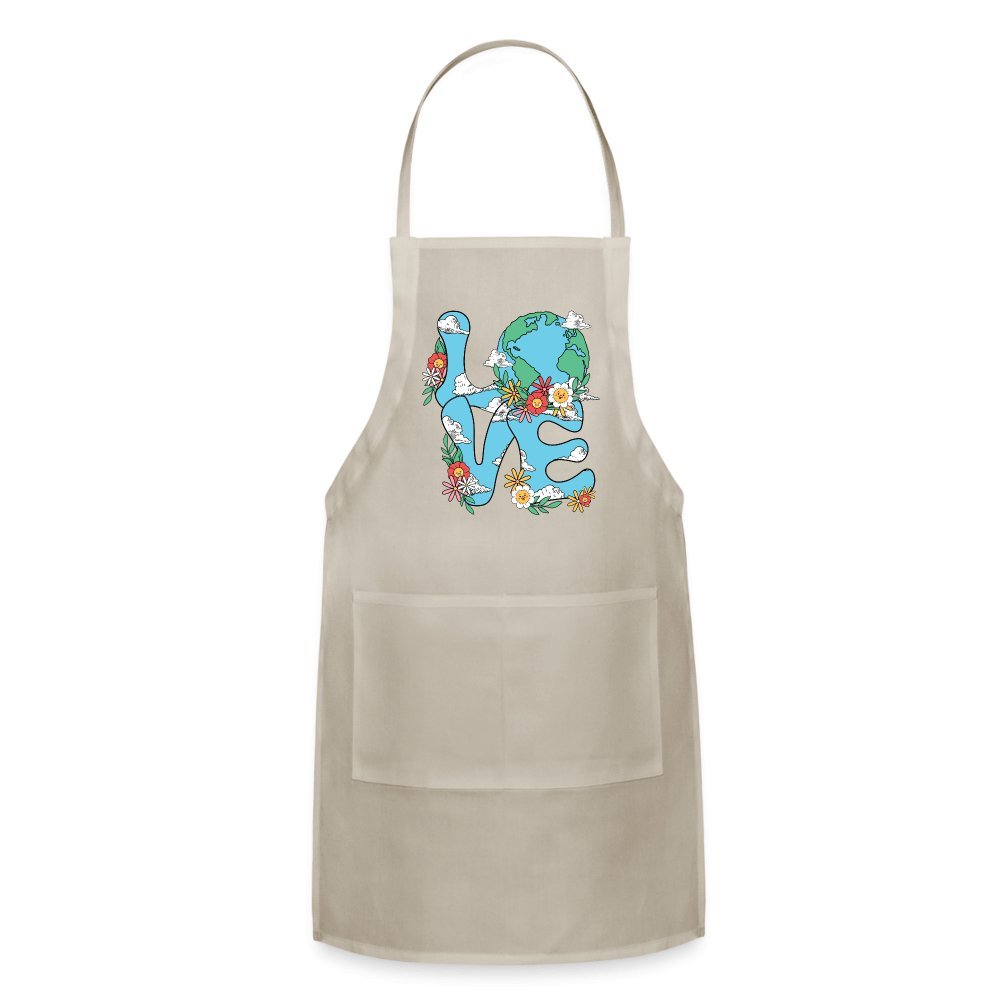 Planet's Natural Beauty Earth Day Adjustable Apron - natural