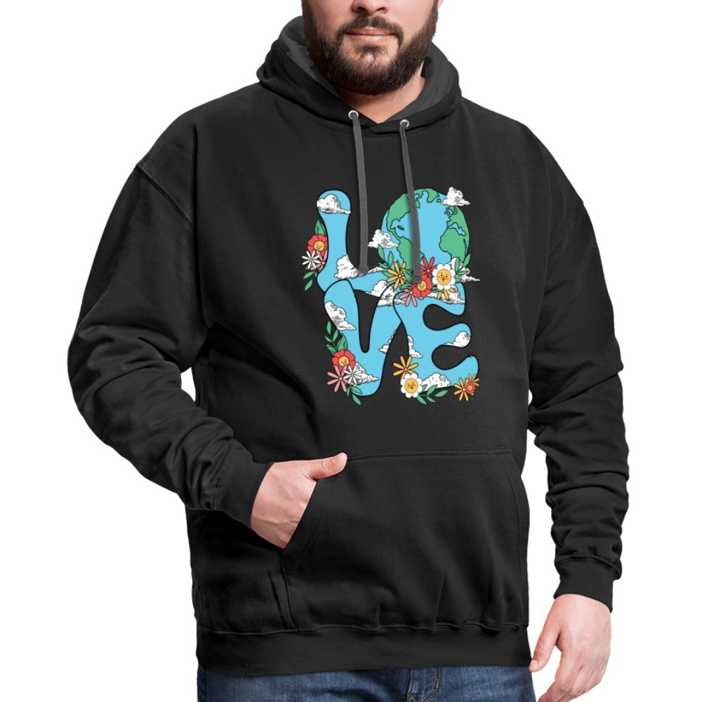 Planet's Natural Beauty Hoodie (Earth Day) - black/asphalt