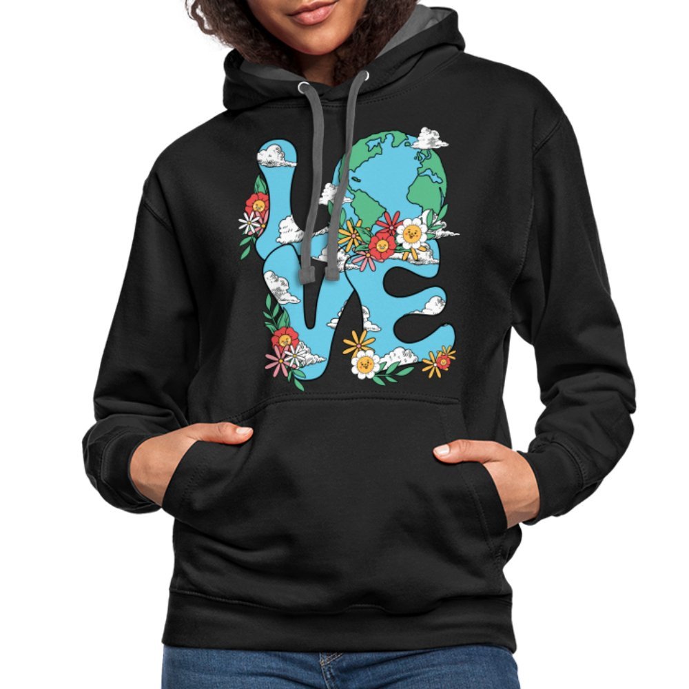 Planet's Natural Beauty Hoodie (Earth Day) - black/asphalt