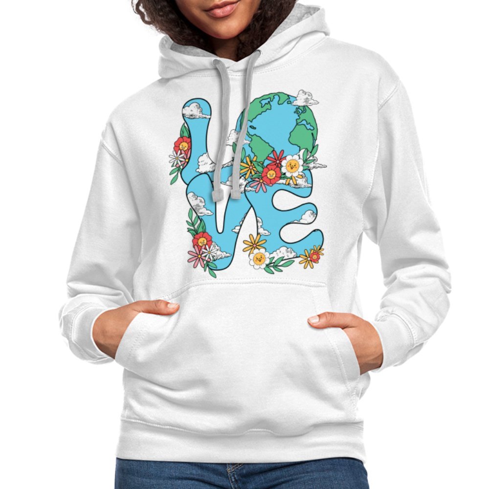 Planet's Natural Beauty Hoodie (Earth Day) - white/gray