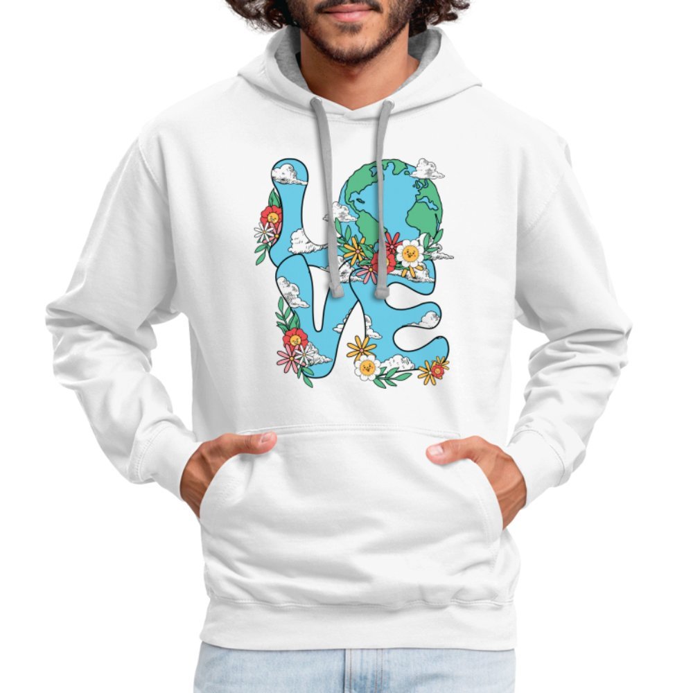 Planet's Natural Beauty Hoodie (Earth Day) - white/gray