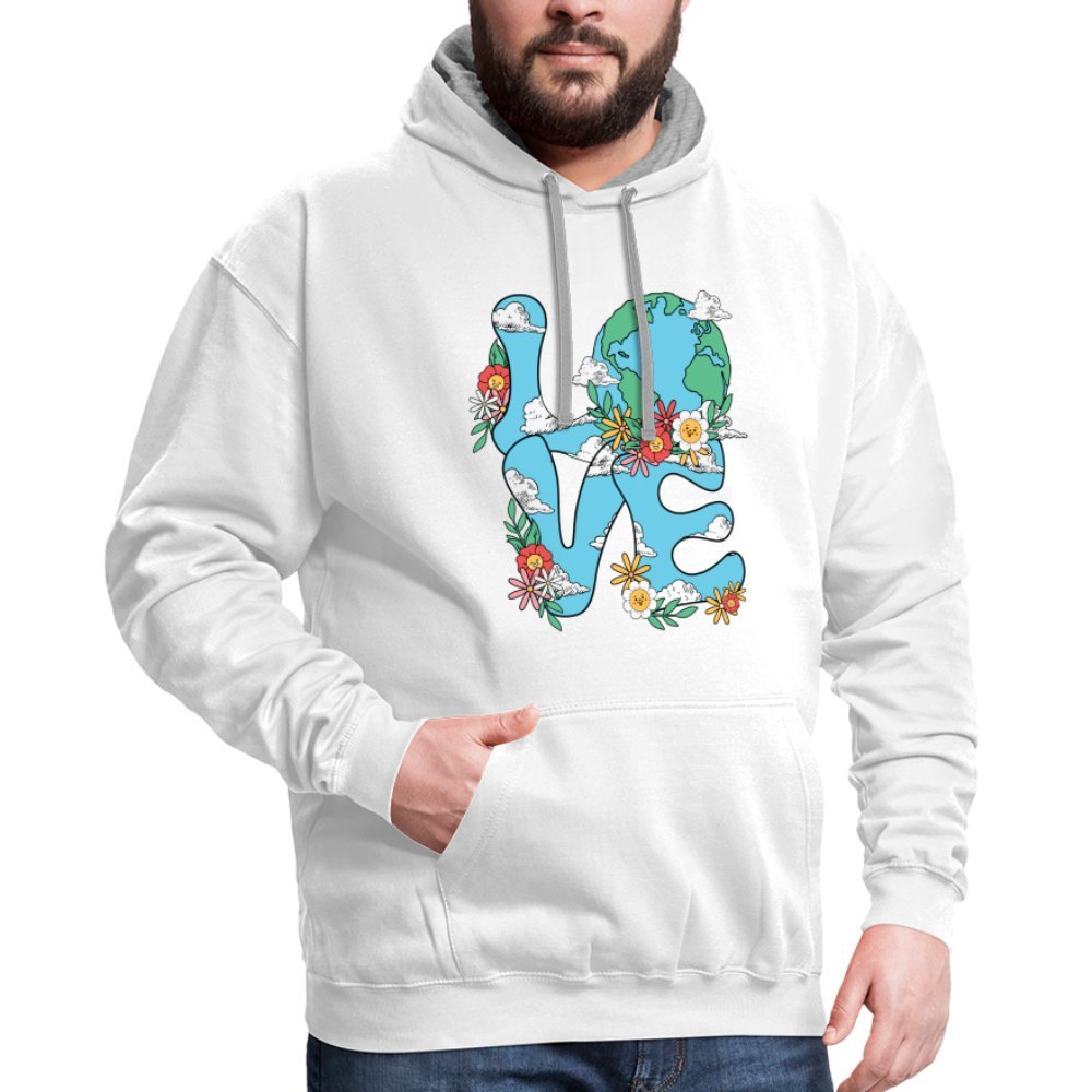 Planet's Natural Beauty Hoodie (Earth Day) - white/gray