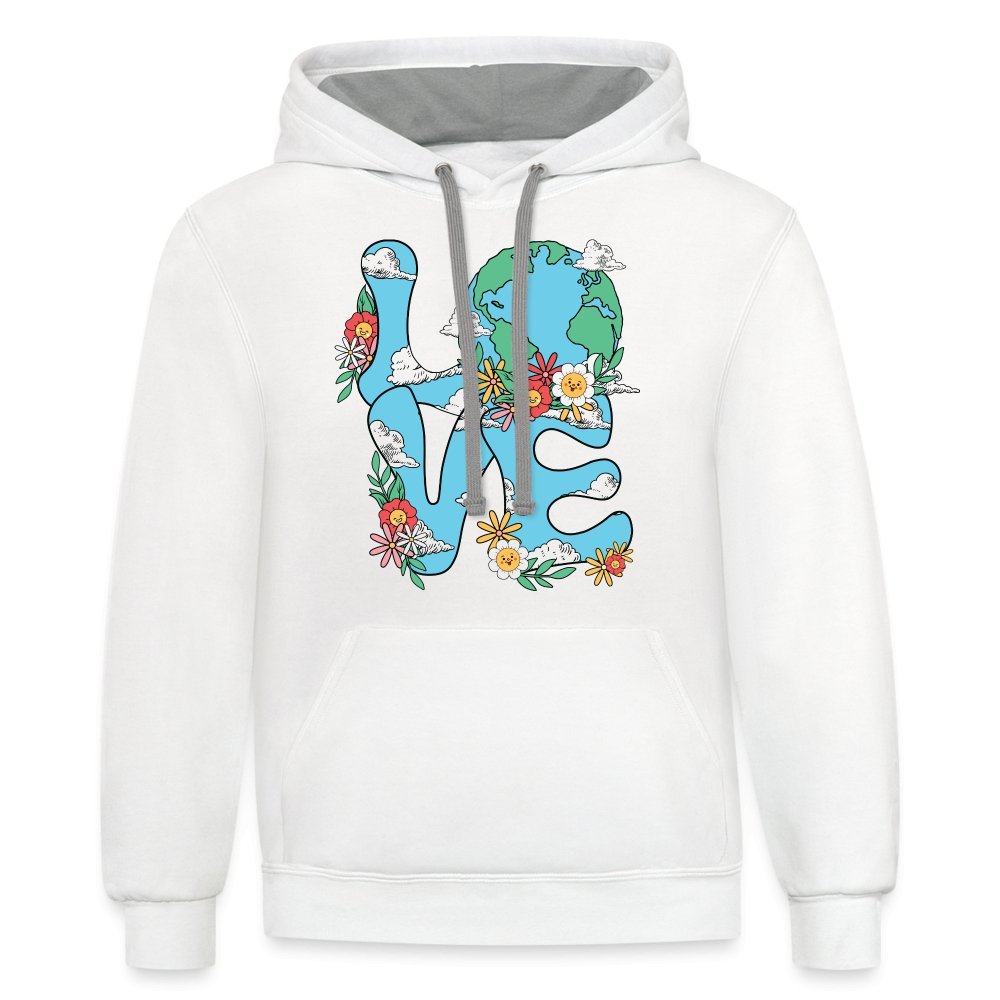 Planet's Natural Beauty Hoodie (Earth Day) - white/gray