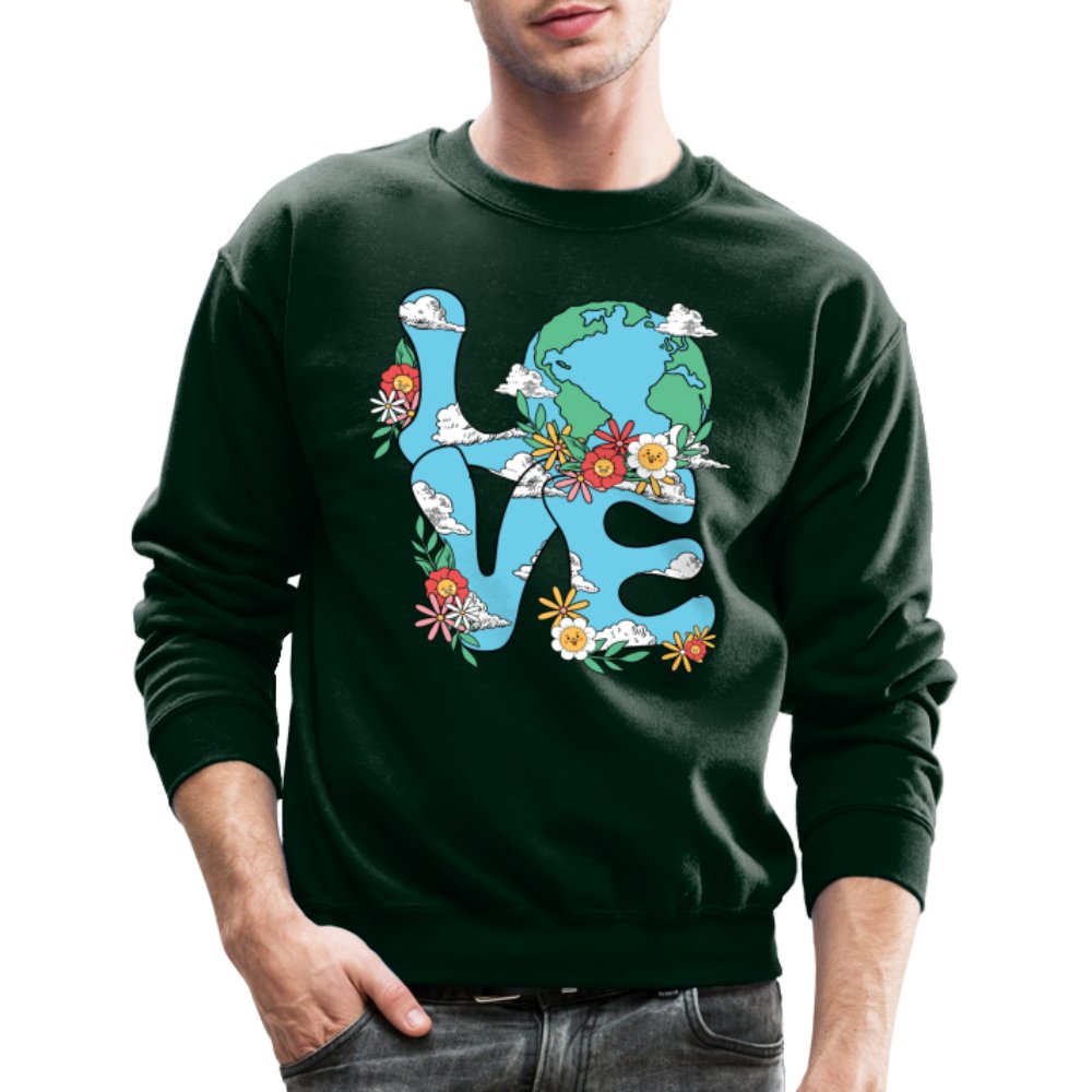 Planet's Natural Beauty Sweatshirt (Earth Day) - forest green