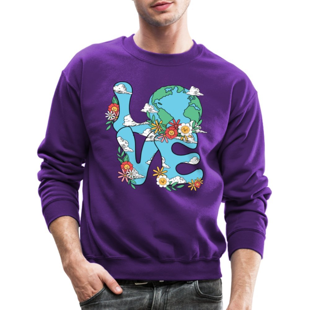 Planet's Natural Beauty Sweatshirt (Earth Day) - purple