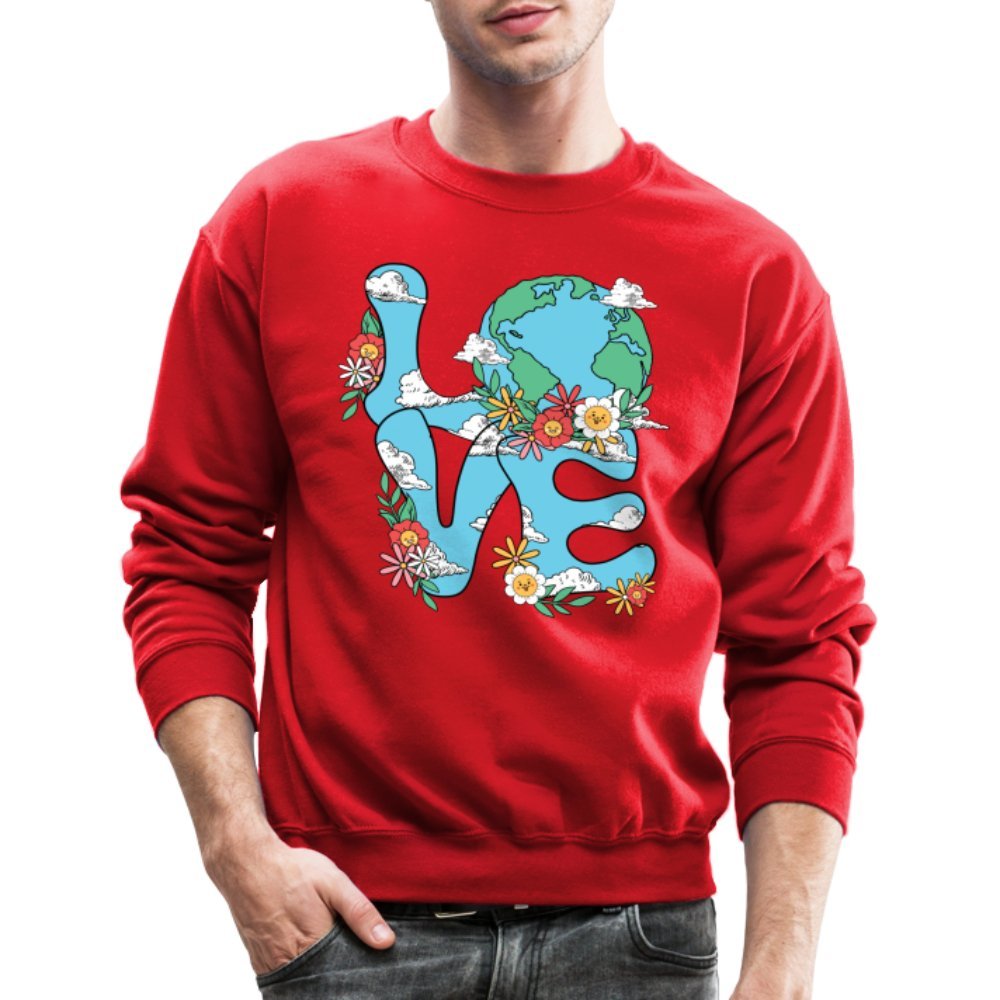 Planet's Natural Beauty Sweatshirt (Earth Day) - red