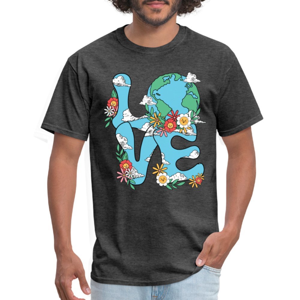 Planet's Natural Beauty T-Shirt (Earth Day) - heather black