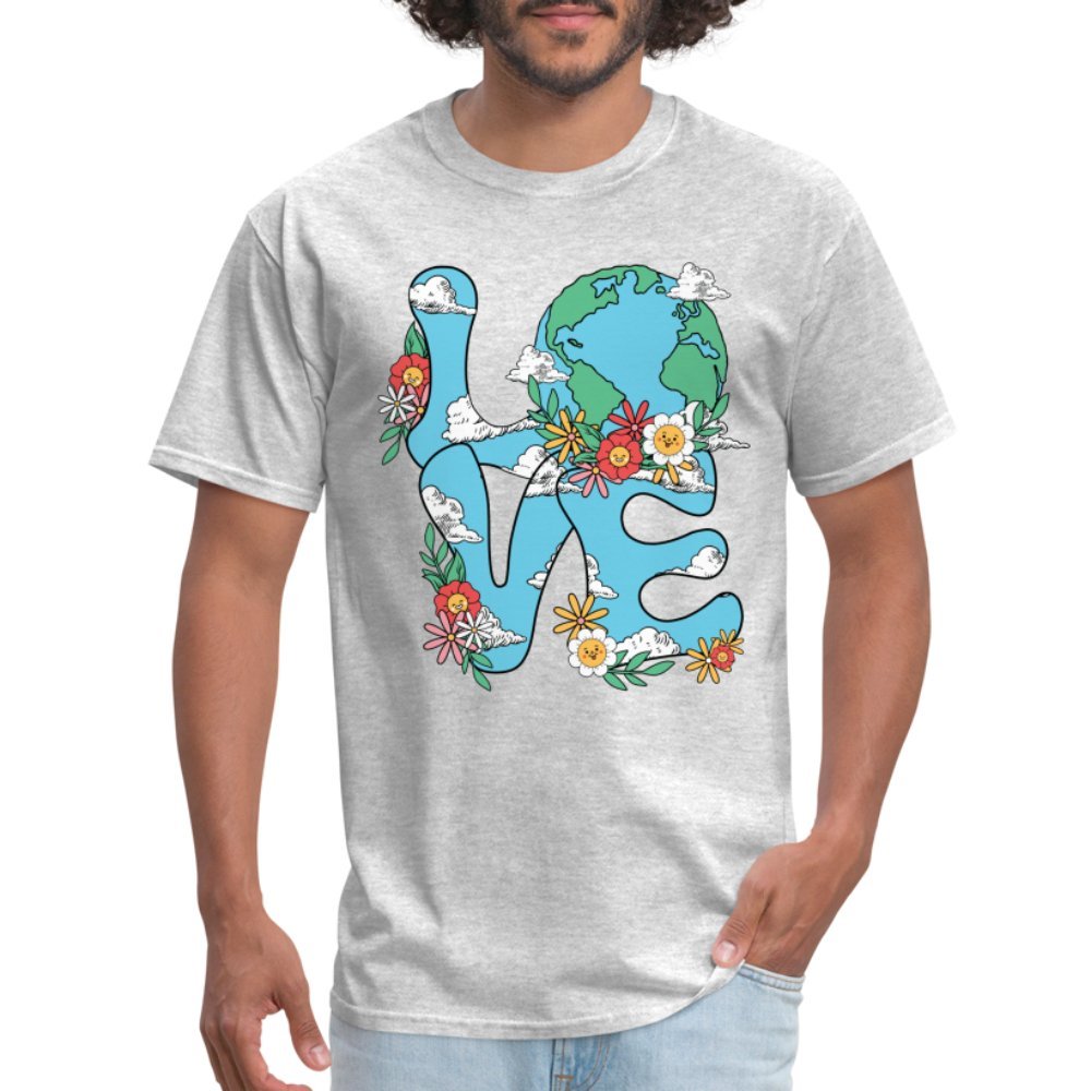 Planet's Natural Beauty T-Shirt (Earth Day) - heather gray