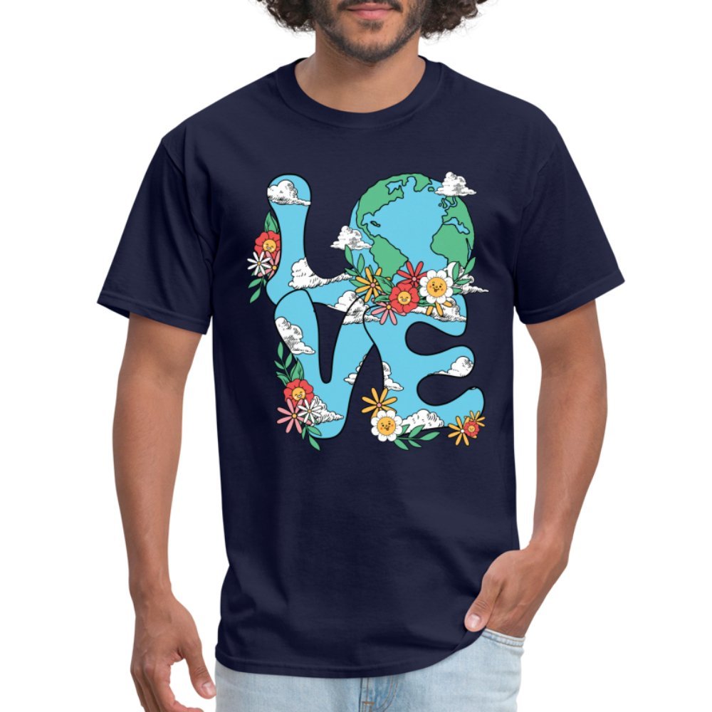 Planet's Natural Beauty T-Shirt (Earth Day) - navy