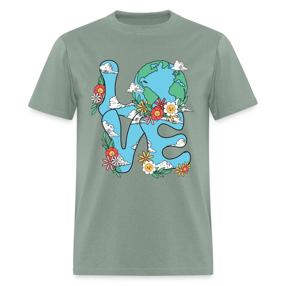 Planet's Natural Beauty T-Shirt (Earth Day) - sage