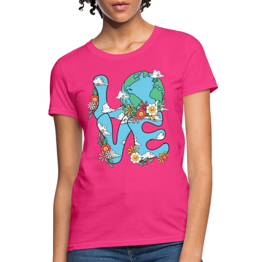 Planet's Natural Beauty Women's T-Shirt (Earth Day) - fuchsia