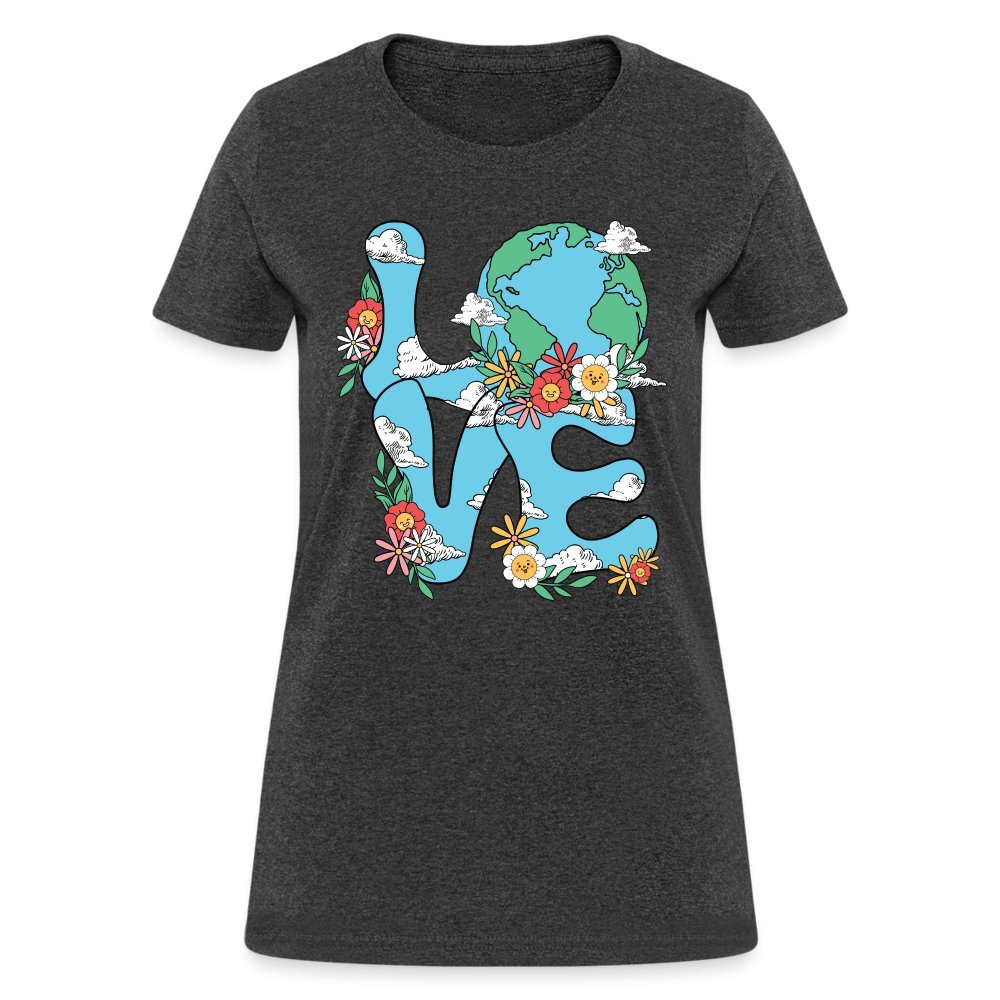 Planet's Natural Beauty Women's T-Shirt (Earth Day) - heather black