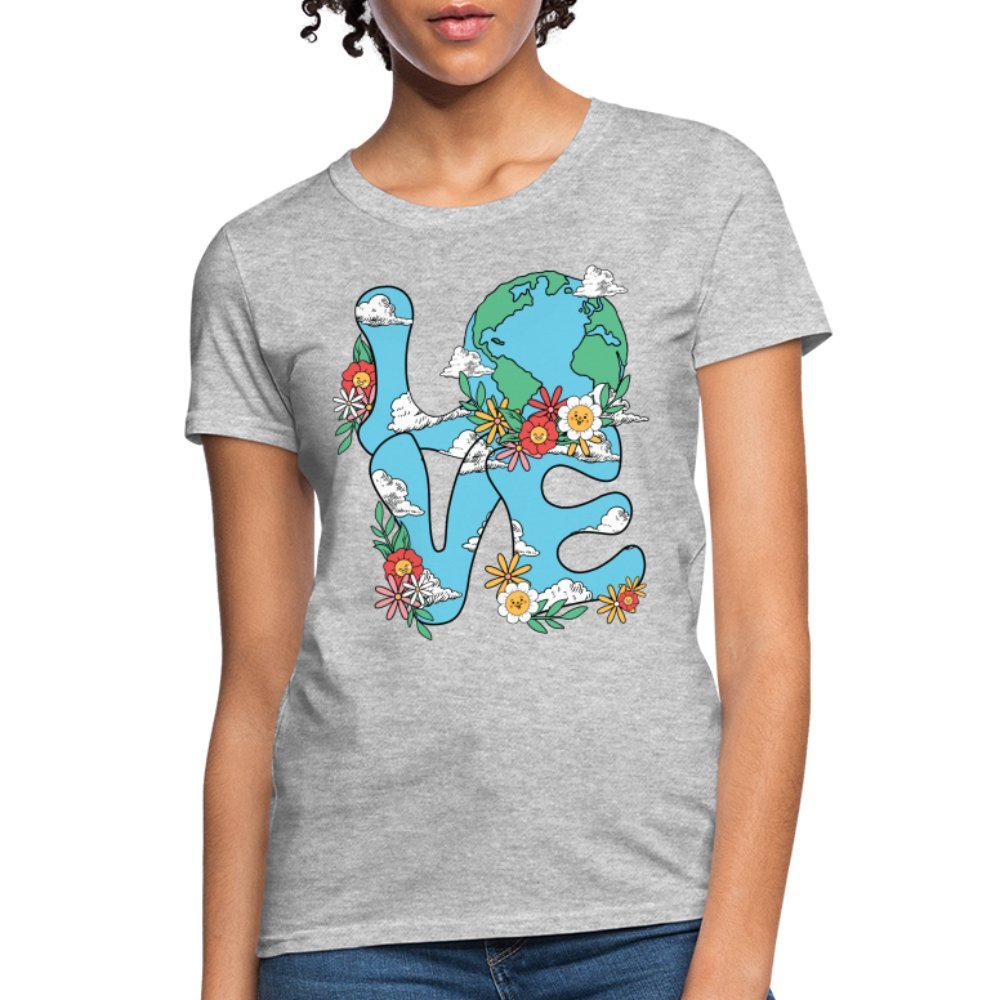 Planet's Natural Beauty Women's T-Shirt (Earth Day) - heather gray