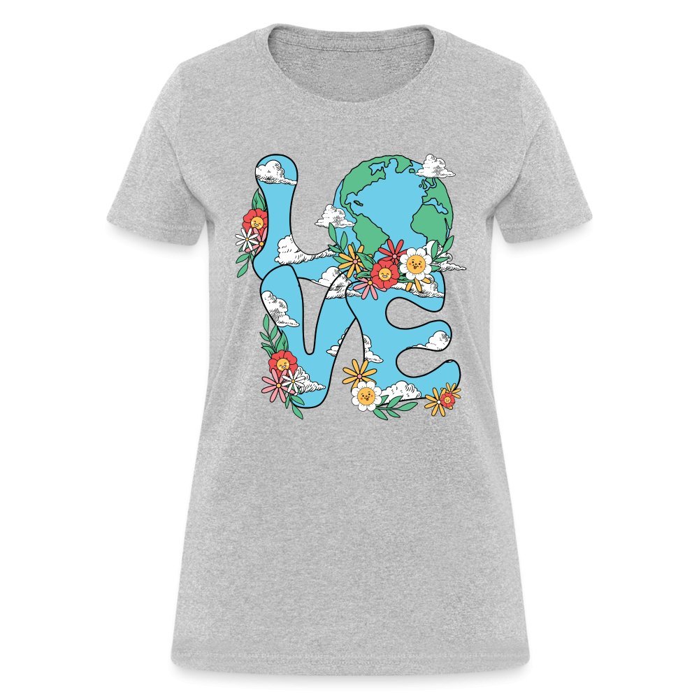 Planet's Natural Beauty Women's T-Shirt (Earth Day) - heather gray