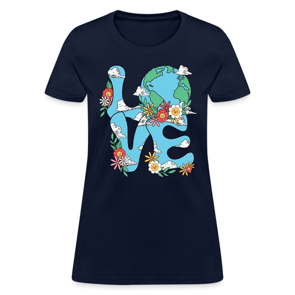 Planet's Natural Beauty Women's T-Shirt (Earth Day) - navy