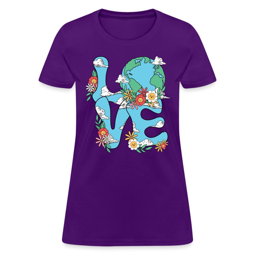 Planet's Natural Beauty Women's T-Shirt (Earth Day) - purple