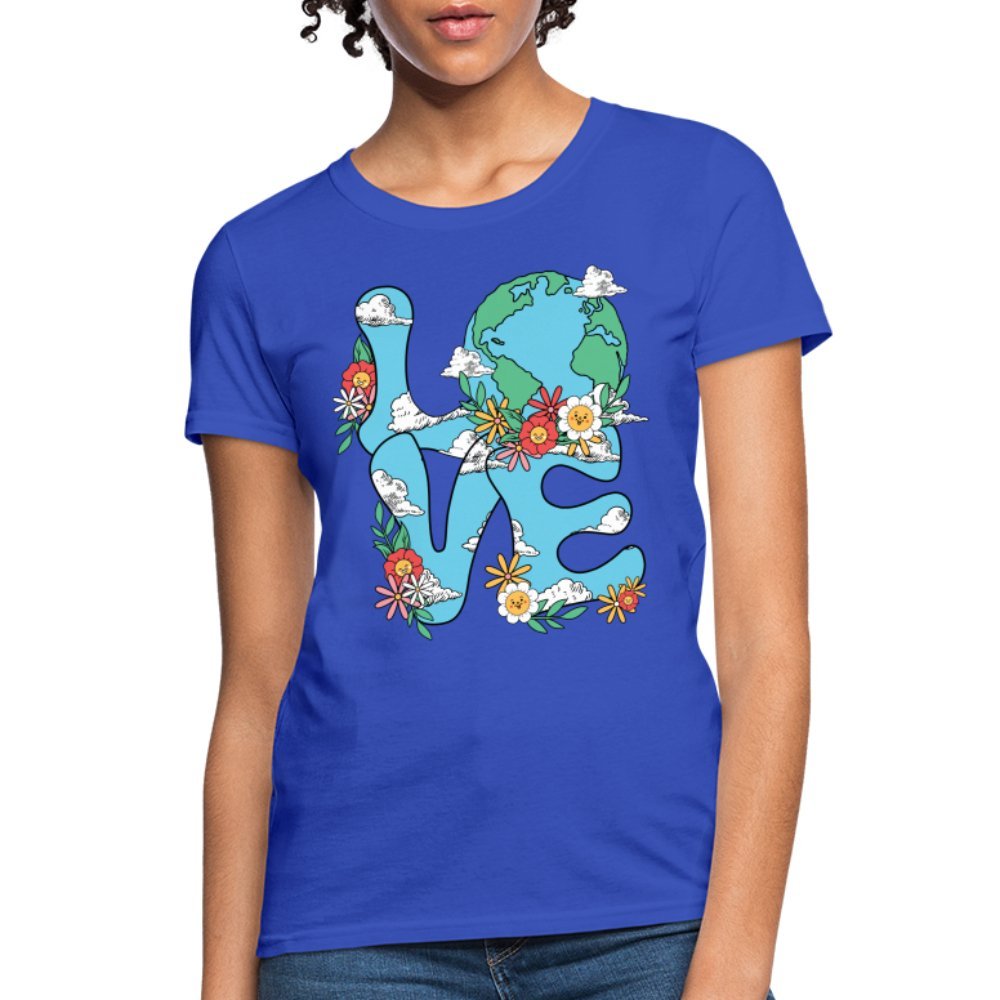 Planet's Natural Beauty Women's T-Shirt (Earth Day) - royal blue