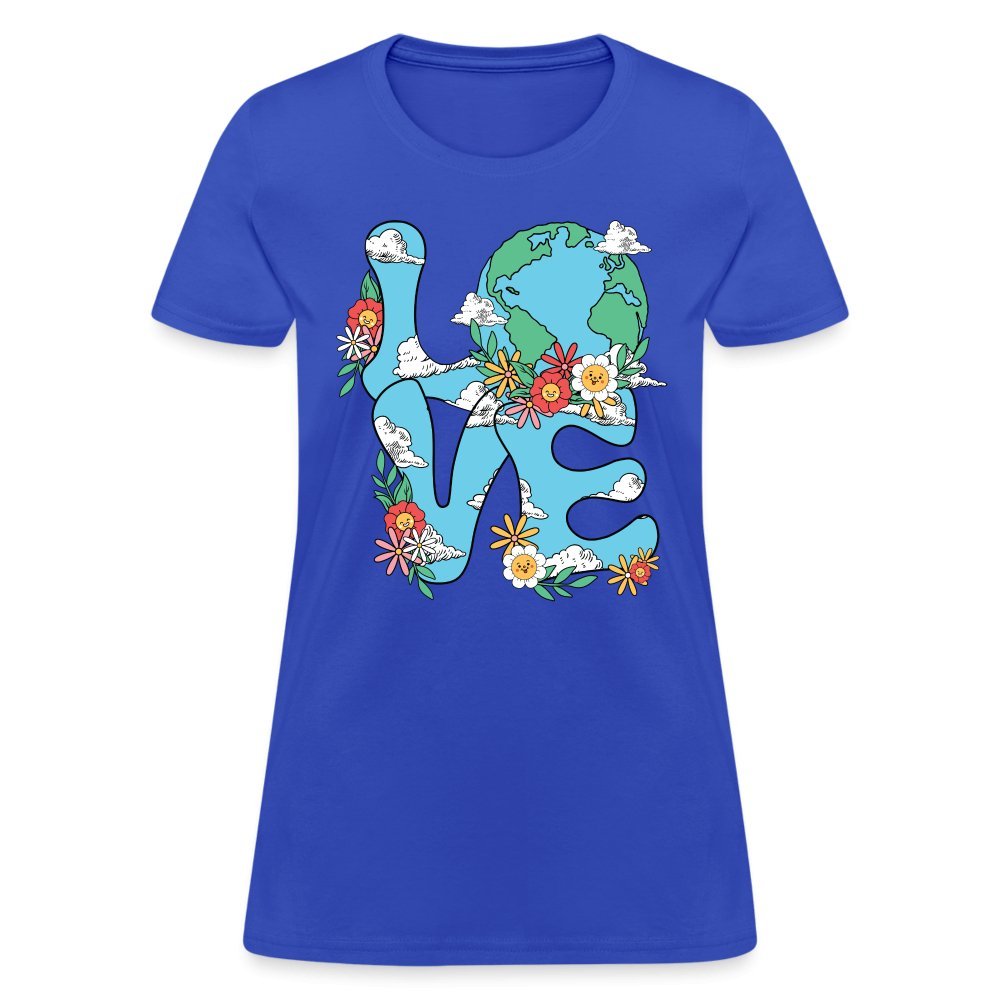 Planet's Natural Beauty Women's T-Shirt (Earth Day) - royal blue