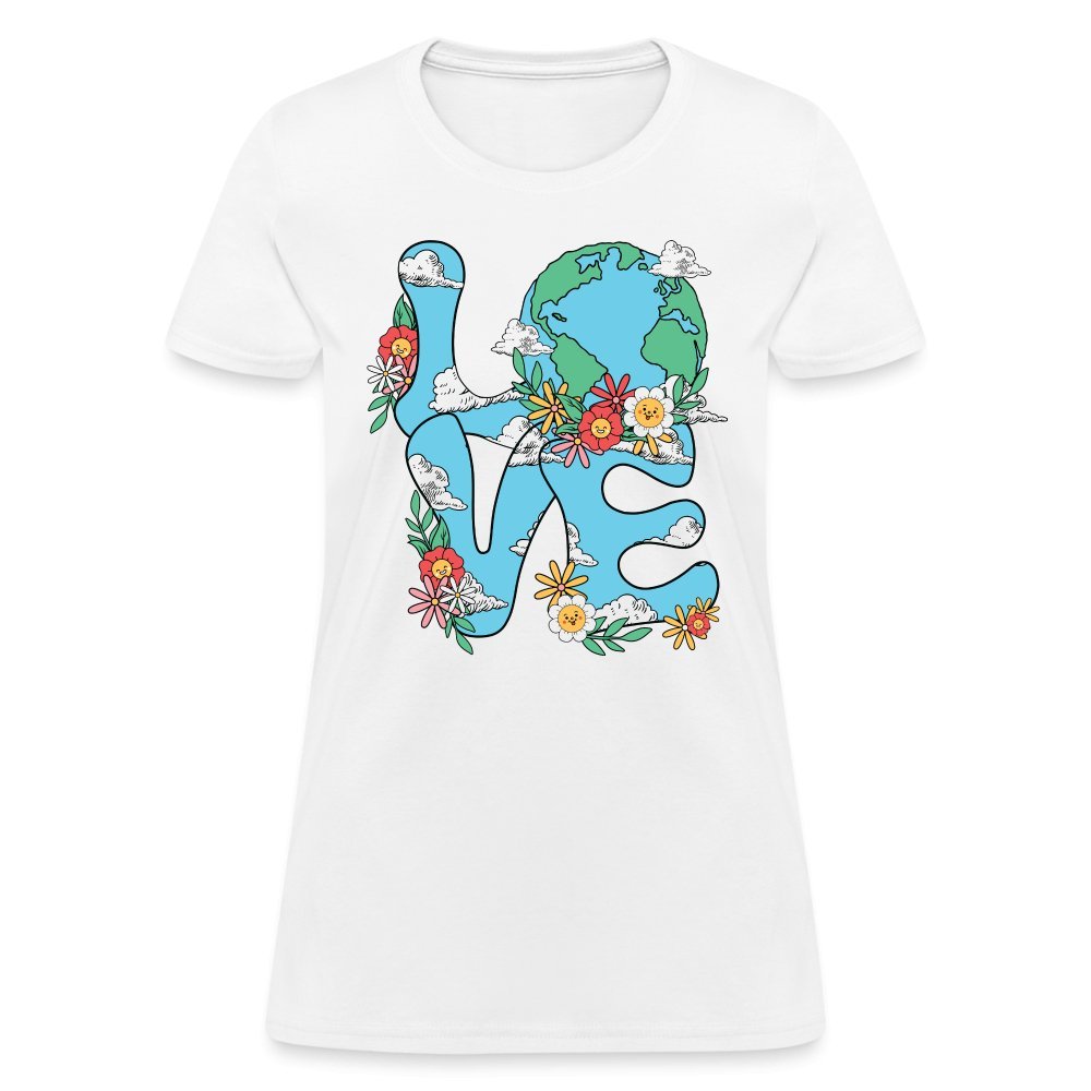 Planet's Natural Beauty Women's T-Shirt (Earth Day) - white