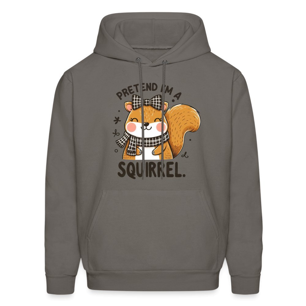 Pretend I'm a Squirrel Hoodie - asphalt gray