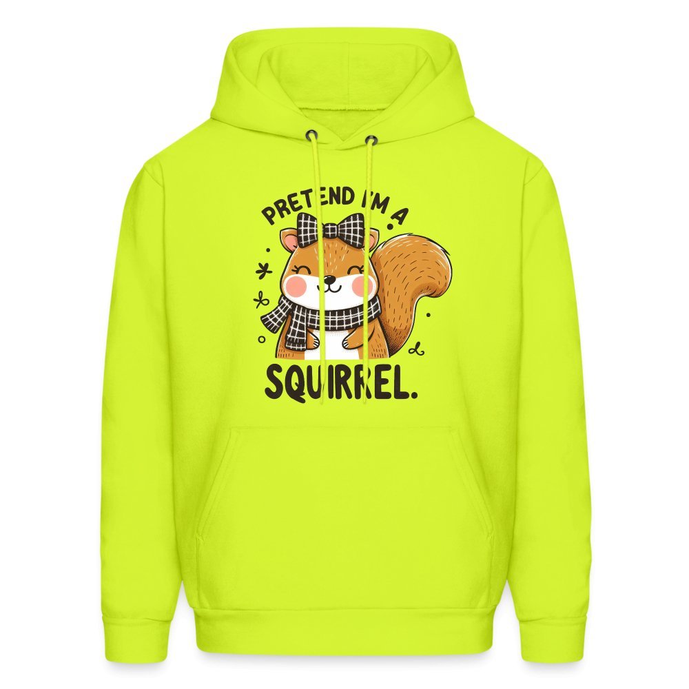 Pretend I'm a Squirrel Hoodie - light yellow