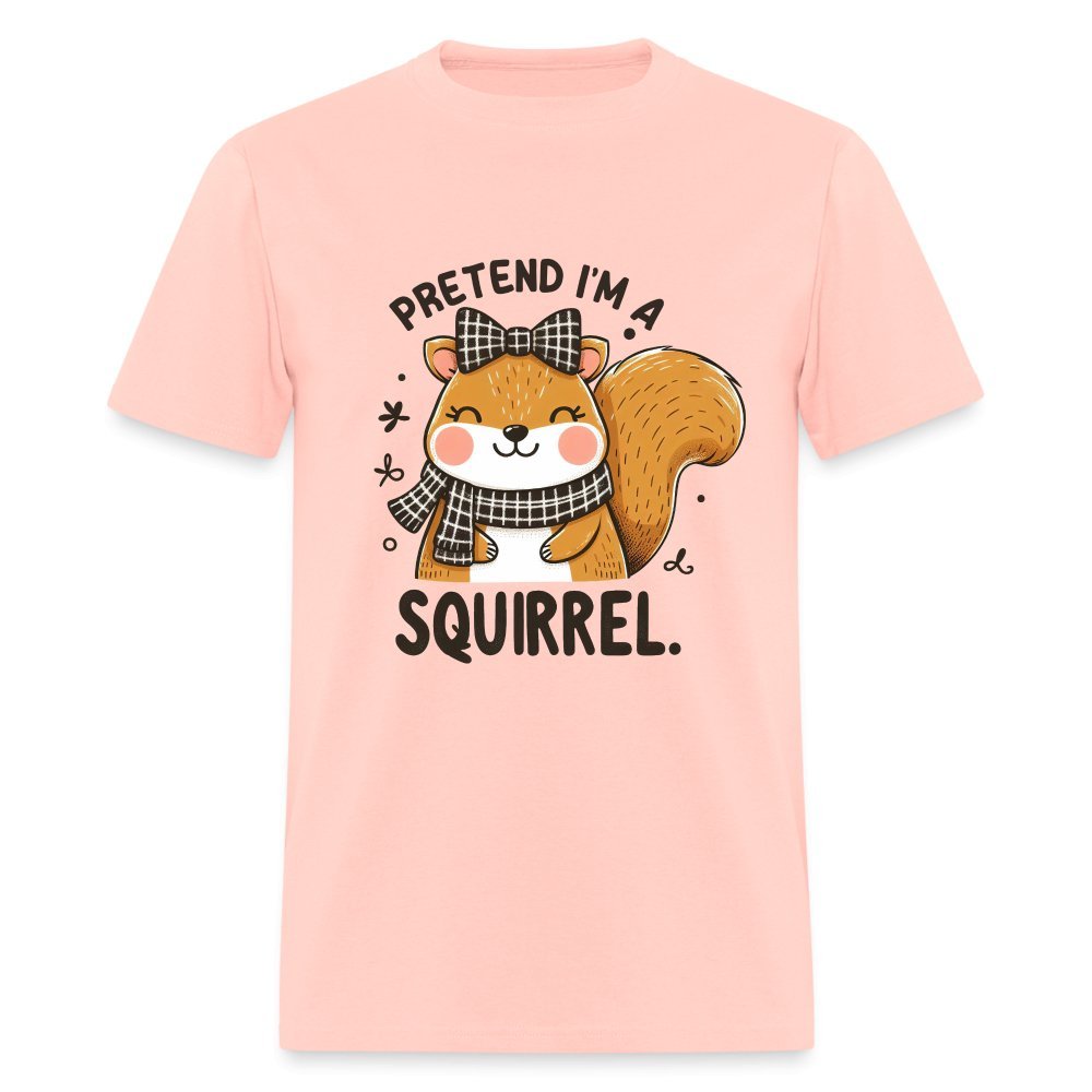 Pretend I'm a Squirrel T-Shirt - blush pink