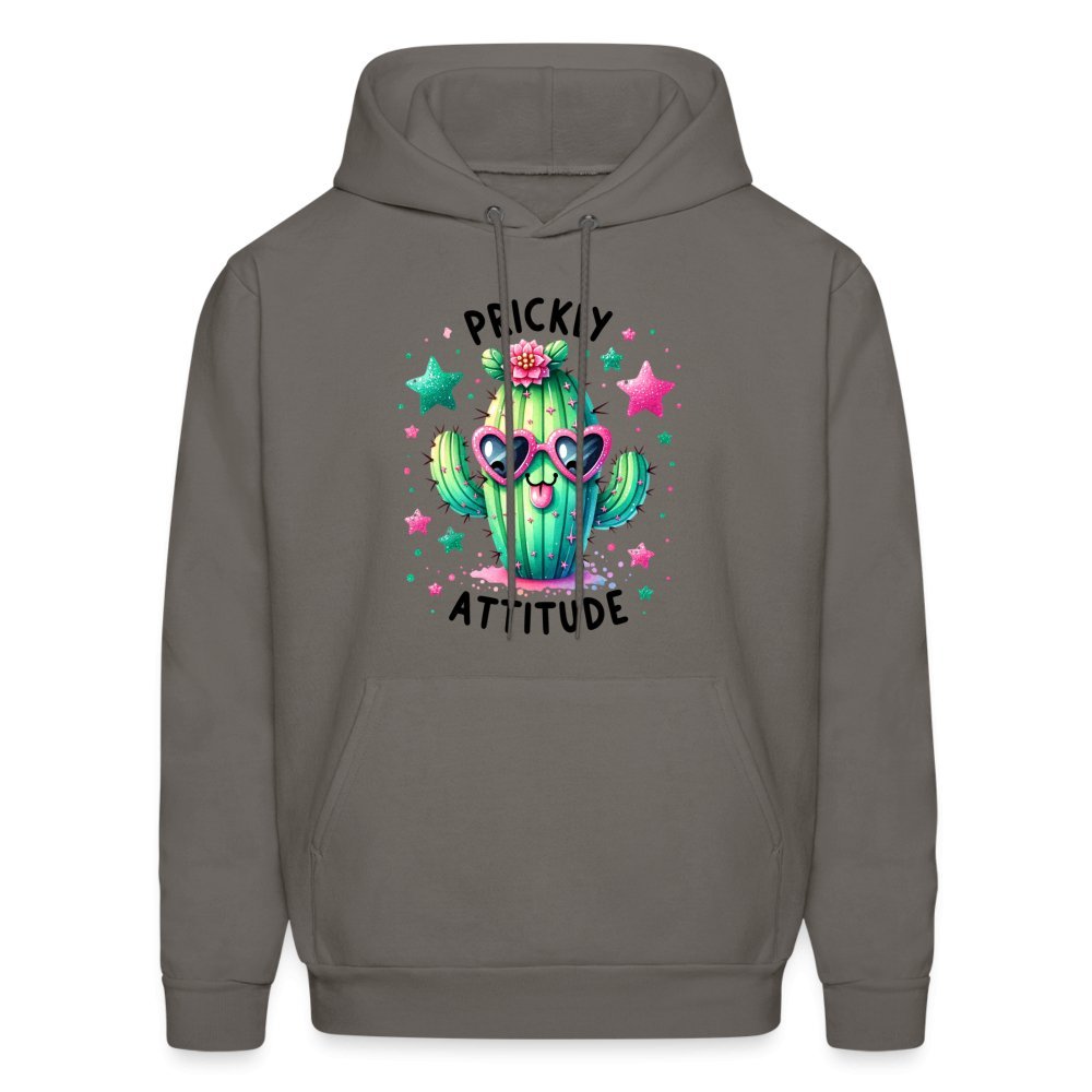 Prickly Attitude Hoodie (Cactus with Attitude) - ash