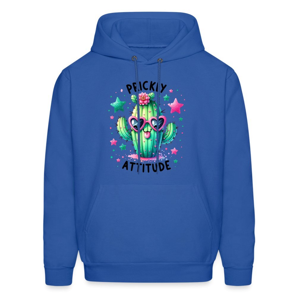 Prickly Attitude Hoodie (Cactus with Attitude) - denim blue