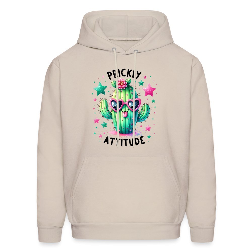 Prickly Attitude Hoodie (Cactus with Attitude) - Sand