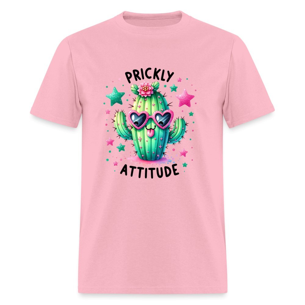 Prickly Attitude T-Shirt (Cactus with Attitude) - heather gray