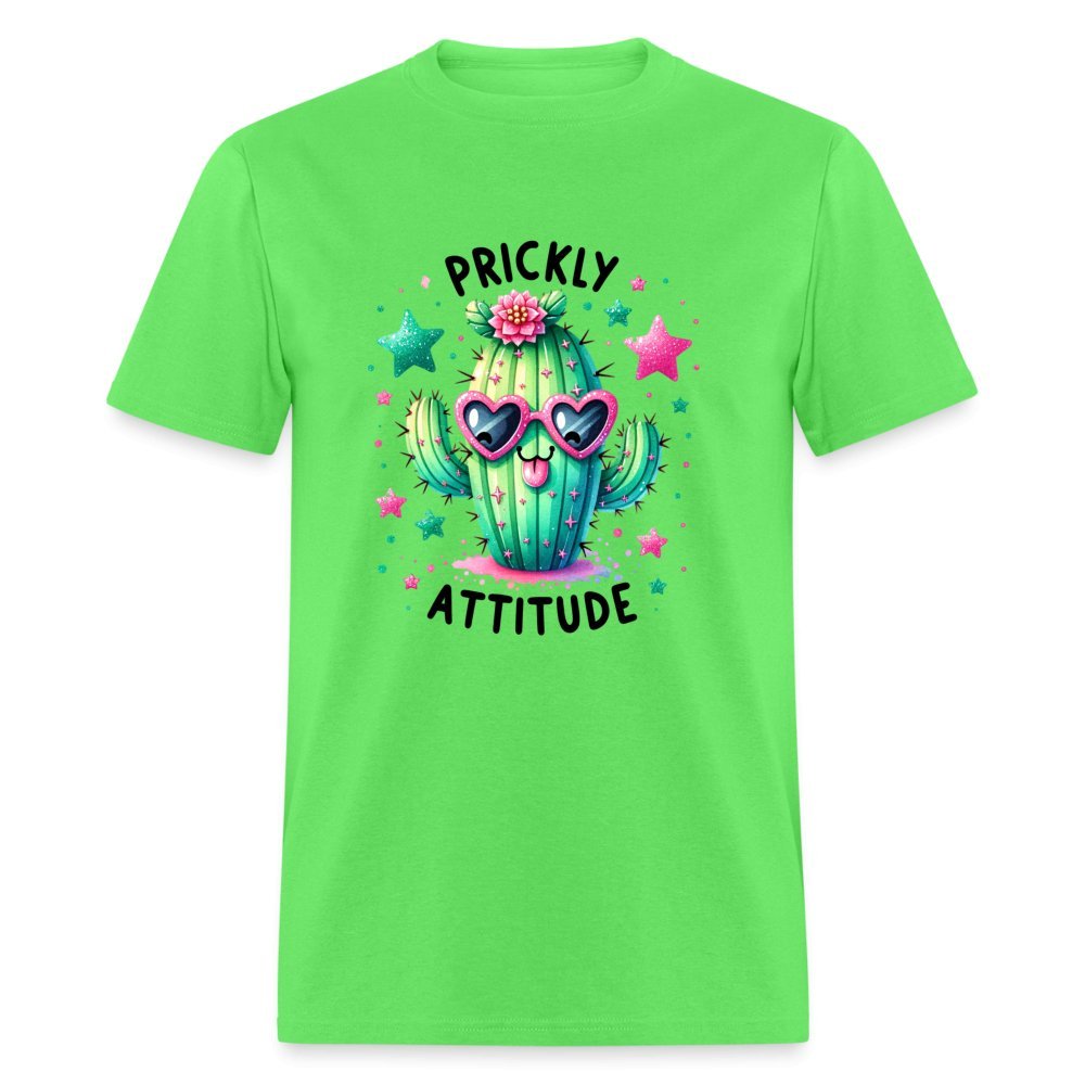 Prickly Attitude T-Shirt (Cactus with Attitude) - kiwi