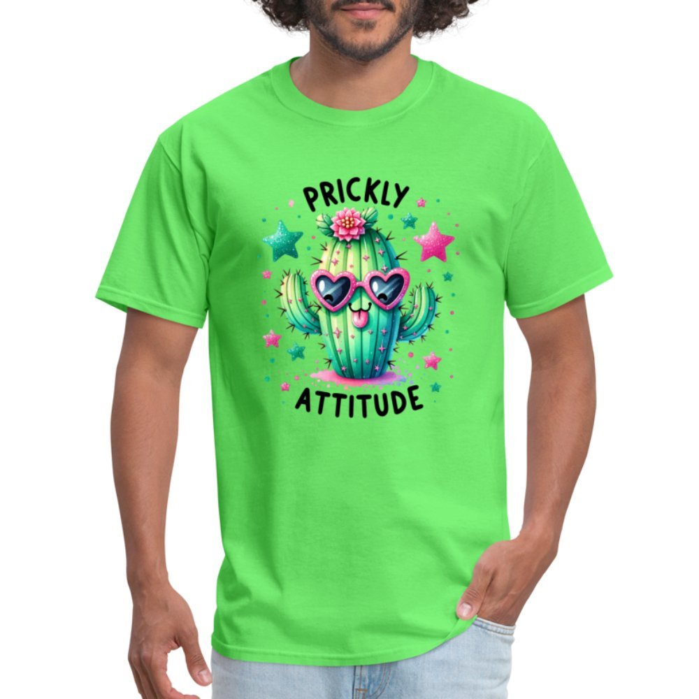 Prickly Attitude T-Shirt (Cactus with Attitude) - kiwi