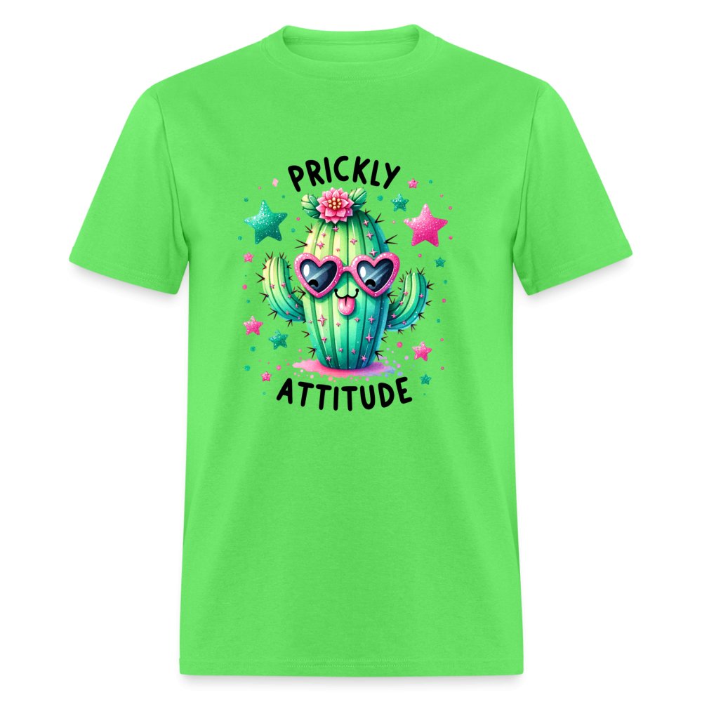 Prickly Attitude T-Shirt (Cactus with Attitude) - option1# - Unisex Classic T-Shirt | Fruit of the Loom 3930