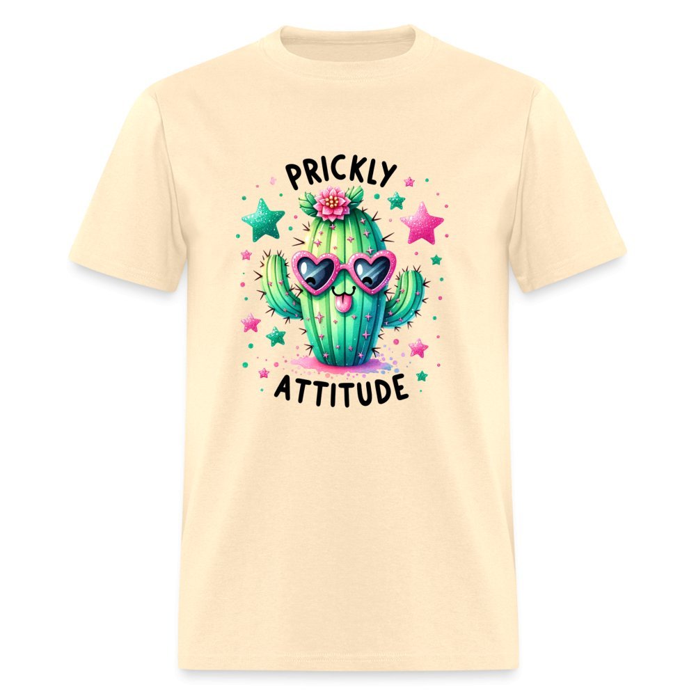 Prickly Attitude T-Shirt (Cactus with Attitude) - natural