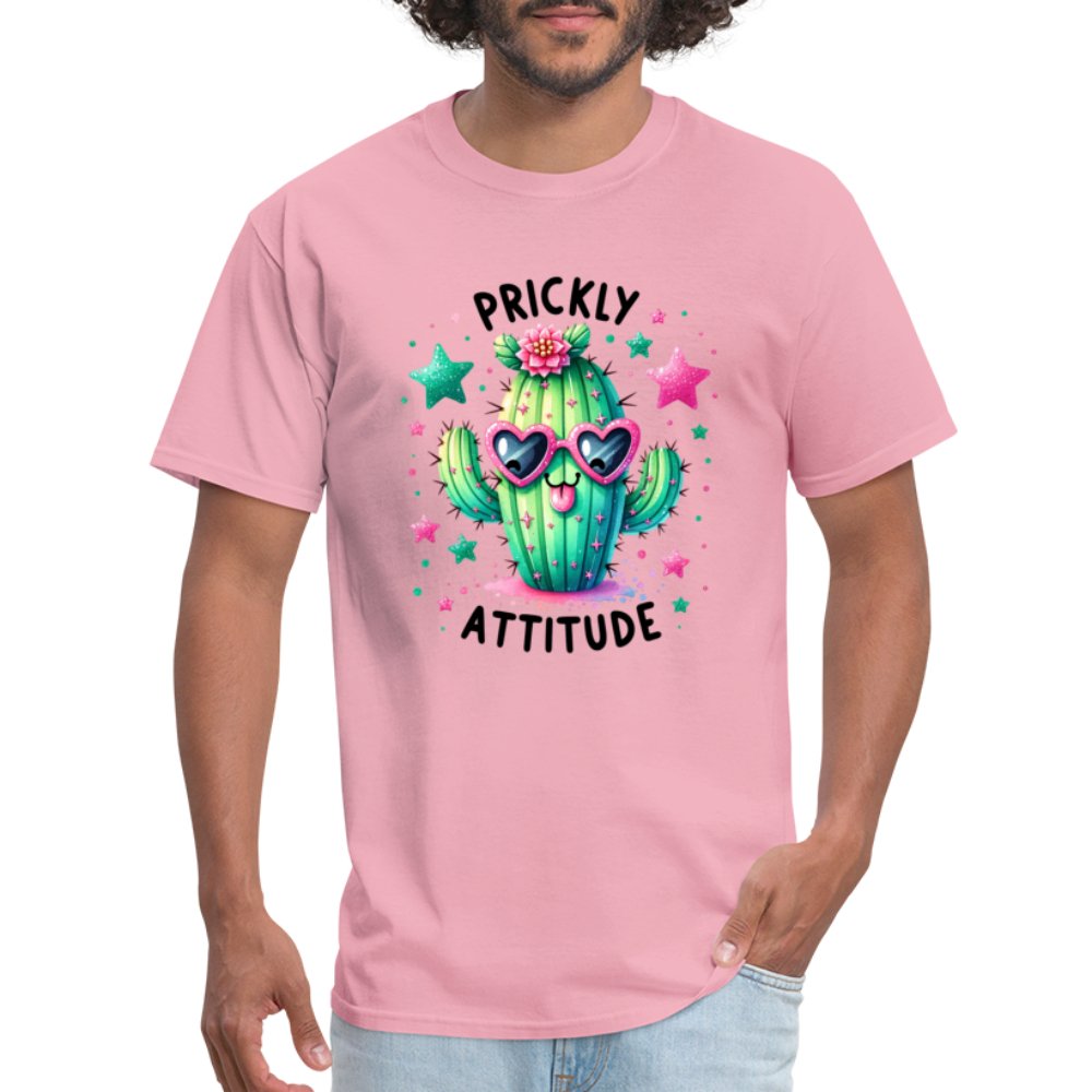 Prickly Attitude T-Shirt (Cactus with Attitude) - option1# - Unisex Classic T-Shirt | Fruit of the Loom 3930