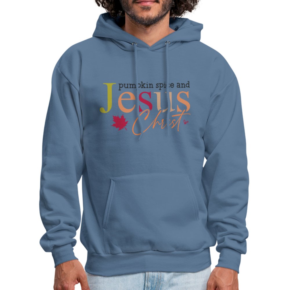 Pumpkin Spice and Jesus Christ Hoodie - heather gray