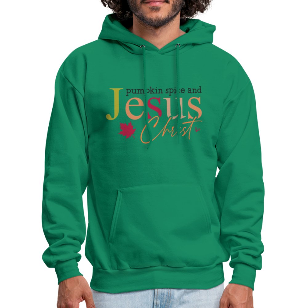 Pumpkin Spice and Jesus Christ Hoodie - kelly green