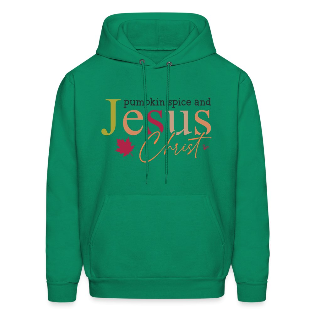 Pumpkin Spice and Jesus Christ Hoodie - kelly green