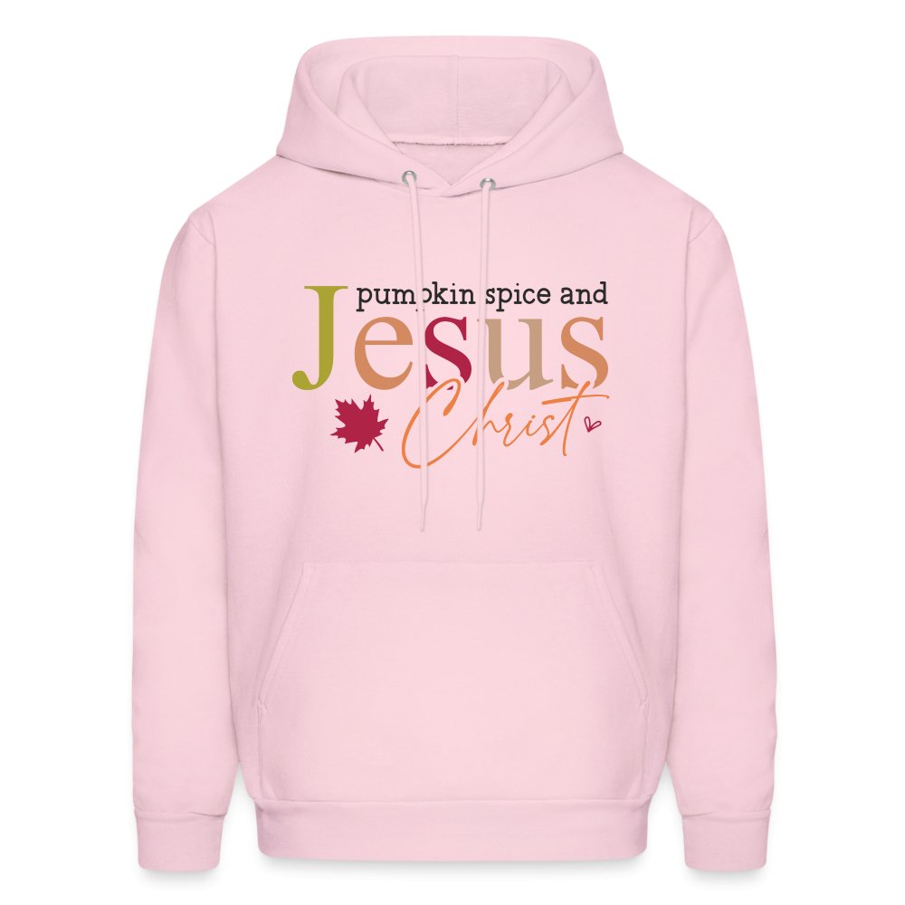 Pumpkin Spice and Jesus Christ Hoodie - pale pink