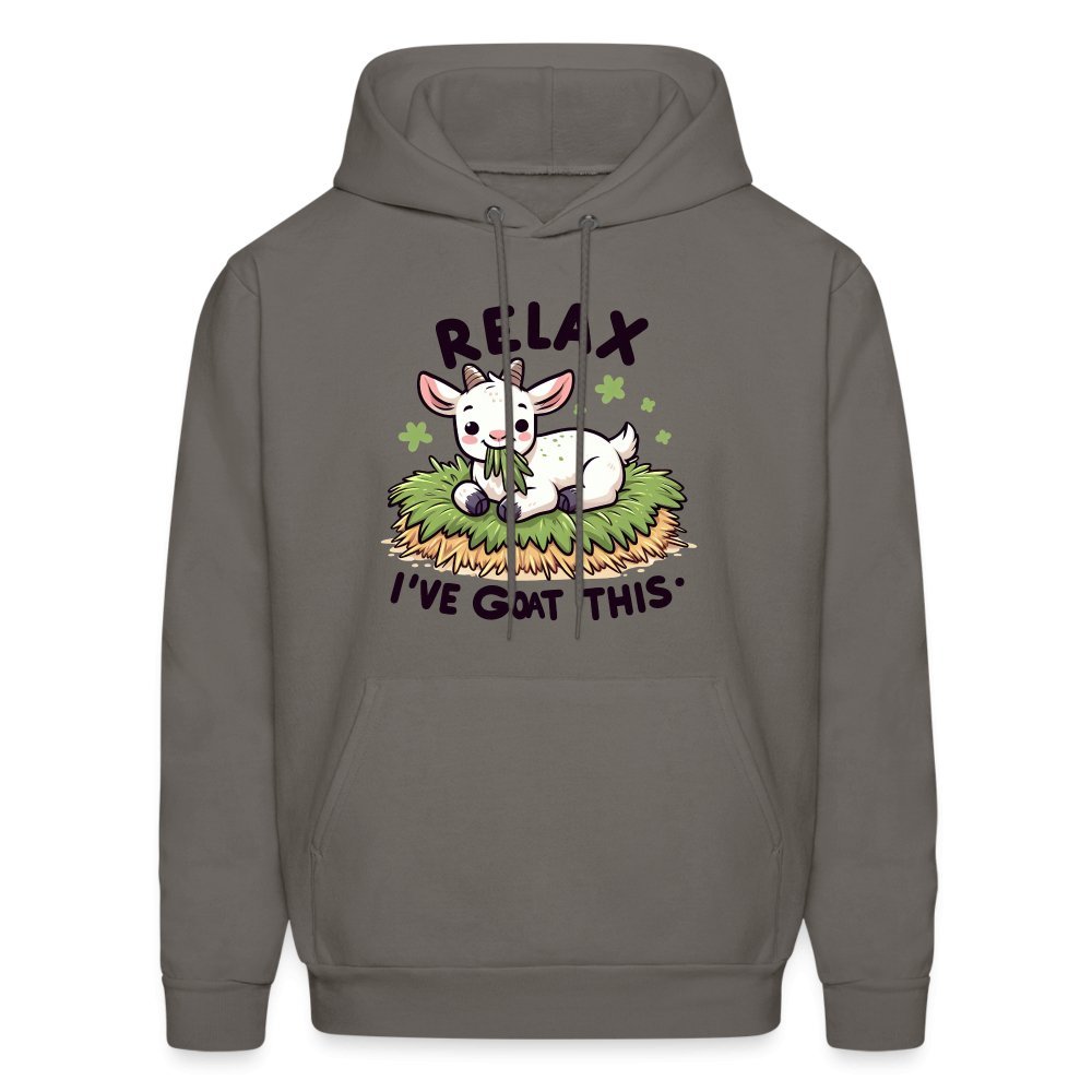 Relax I've Goat This Hoodie (Cute Goat) - asphalt gray