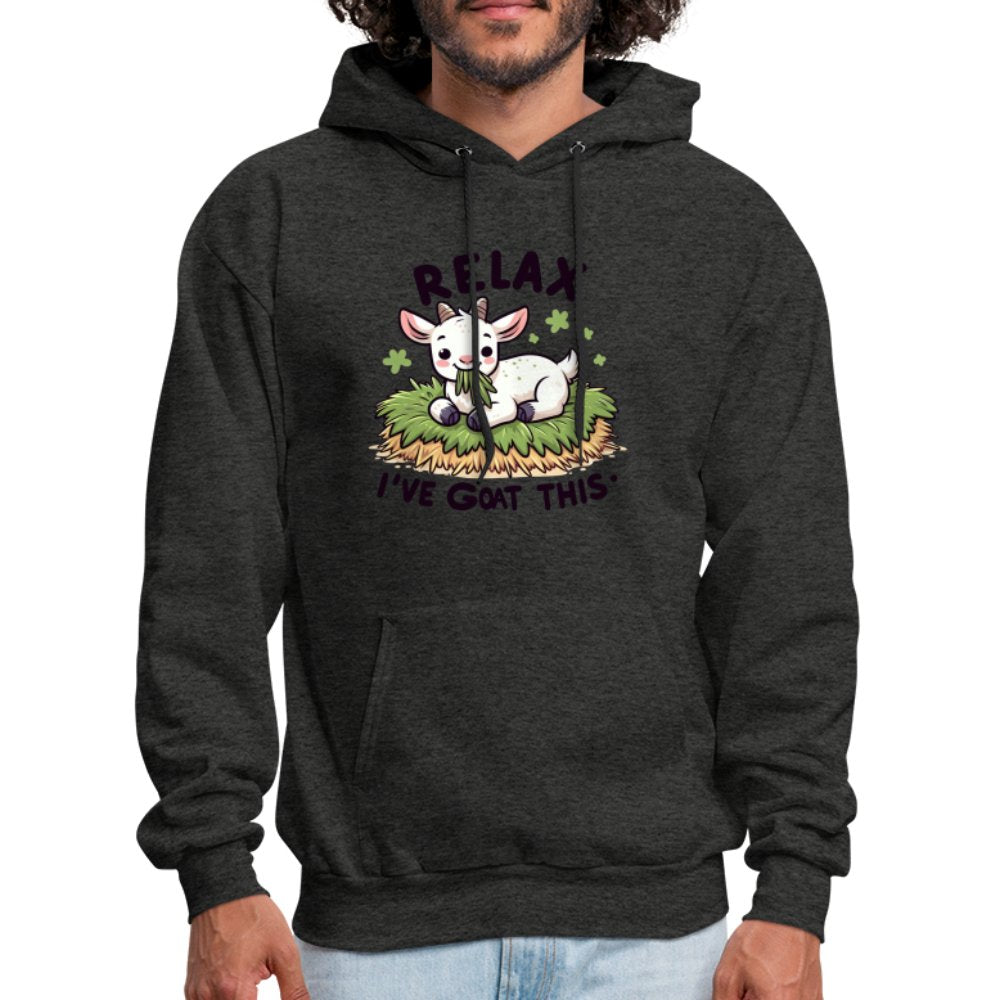 Relax I've Goat This Hoodie (Cute Goat) - charcoal grey