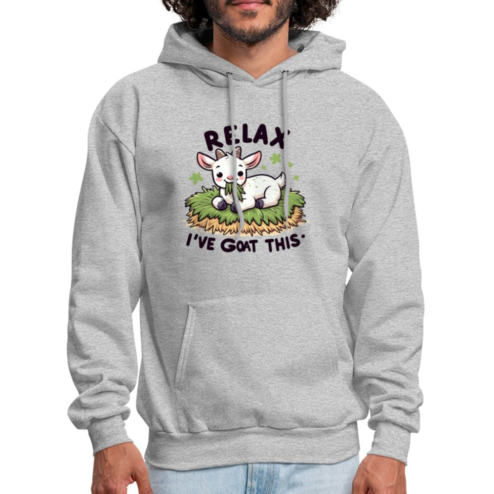 Relax I've Goat This Hoodie (Cute Goat) - heather gray