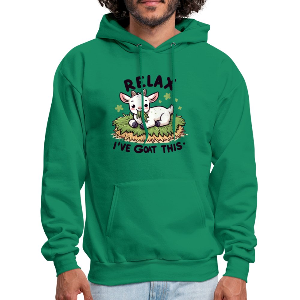 Relax I've Goat This Hoodie (Cute Goat) - kelly green